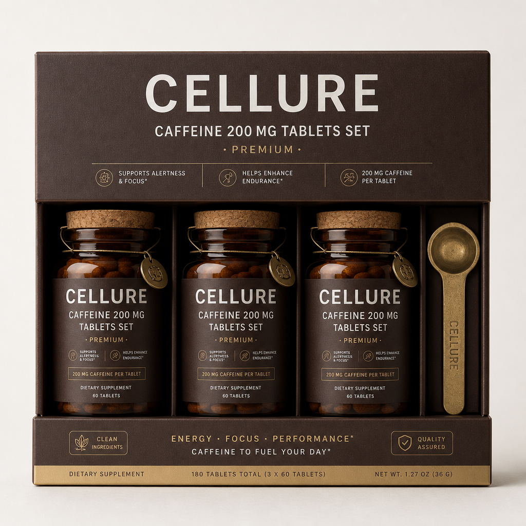 Caffeine 200 mg Tablets Set